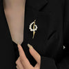 Alloy Natural Geometric Brooch Electroplated For Women