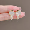 Alloy Natural Style Bow Brooch For Women With Electroplating Design