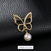 Alloy Natural Style Swan And Flower Brooch Buckle With Electroplating