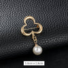 Alloy Natural Style Swan And Flower Brooch Buckle With Electroplating