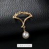 Alloy Natural Style Swan And Flower Brooch Buckle With Electroplating