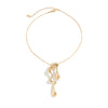 Alloy Neck Chain Necklace With Irregular Water Drops Lava Design Geometric Pattern Electroplating Process For Women