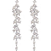 Alloy Needle Earrings With 925 Silver Flower And Grass Zircon Light Luxury Style For Women