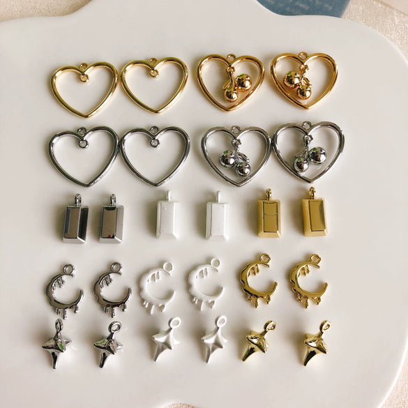 Alloy Niche Fashion Love Moon Star Pendant Necklace And Mobile Phone Chain Diy Accessories