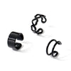 Alloy Nonpierced Ear Clips Sweet Style Geometric Heart Electroplated For Women And Men