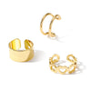 Alloy Nonpierced Ear Clips Sweet Style Geometric Heart Electroplated For Women And Men