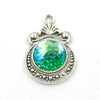 Alloy Ocean Moon Fish Scale Pendant Jewelry Accessories Electroplated With Round Pattern