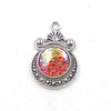Alloy Ocean Moon Fish Scale Pendant Jewelry Accessories Electroplated With Round Pattern