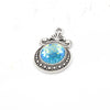 Alloy Ocean Moon Fish Scale Pendant Jewelry Accessories Electroplated With Round Pattern