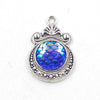 Alloy Ocean Moon Fish Scale Pendant Jewelry Accessories Electroplated With Round Pattern