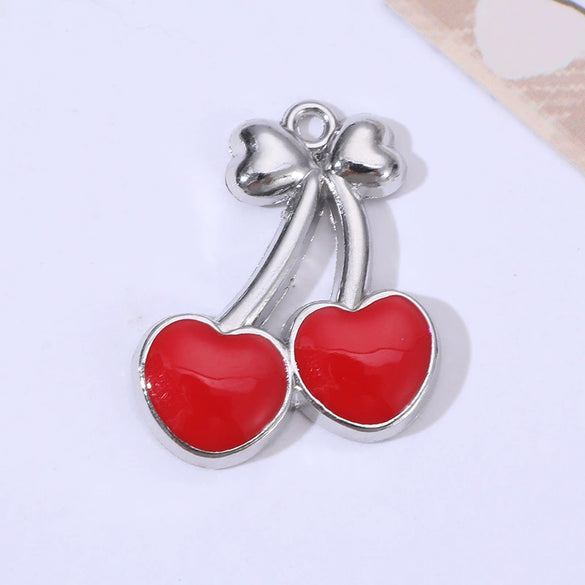 Alloy Oil Dripping Fruit Style Diy Handmade Jewelry Accessories Earrings Bracelet Necklace