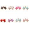 Alloy Oil Drop Bow Tie Pendant Jewelry Accessories For Earrings Hair Mobile Phone