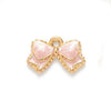 Alloy Oil Drop Bow Tie Pendant Jewelry Accessories For Earrings Hair Mobile Phone