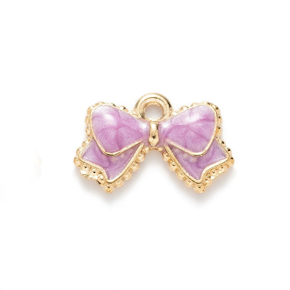 Alloy Oil Drop Bow Tie Pendant Jewelry Accessories For Earrings Hair Mobile Phone