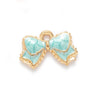 Alloy Oil Drop Bow Tie Pendant Jewelry Accessories For Earrings Hair Mobile Phone