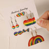 Alloy Oil Drop Heart Earrings For Women