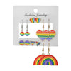 Alloy Oil Drop Heart Earrings For Women