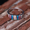 Alloy Oil Drop Ladies Wedding Ring With Letters Numbers Text Pattern Electroplated