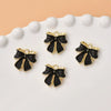 Alloy Oil Dropping Bow Jewelry Pendant Accessories Electroplated For Diy Bracelet Necklace Earrings