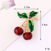 Alloy Oil Dropping Magnolia Flower Mobile Phone Case Back Sticker Women's Jewelry Accessories With Cherry And Coconut Tree Patterns Inlayed