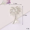 Alloy Oil Dropping Magnolia Flower Mobile Phone Case Back Sticker Women's Jewelry Accessories With Cherry And Coconut Tree Patterns Inlayed