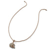 Alloy Olive Cap Pendant Hip Hop Diamond Rugby Men's Necklace With Twist Chain