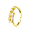 Alloy Opal Ring For Women With Geometric Animal Zodiac Pattern And Electroplating Design