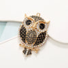 Alloy Owl Rhinestone Animal Air Outlet Jewelry Accessories Pendant With Electroplating
