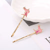 Alloy Paper Crane Hairpin Side Clip For Women Sweet Style Electroplated Headwear