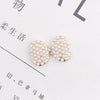 Alloy Pearl Bow Diamond Round Mirror Cosmetic Mirror Phone Case Jewelry Accessories Electroplated