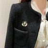 Alloy Pearl Camellia Flowers Brooch Electroplated For Women