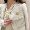 Alloy Pearl Camellia Flowers Brooch Electroplated For Women
