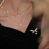 Alloy Pearl Dragonfly Women's Brooch With Flower Pattern And Electroplating Treatment