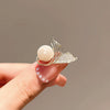 Alloy Pearl Fishtail Women's Antiexposure Brooch With Electroplating
