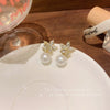 Alloy Pearl Flower Electroplated Women's Earrings