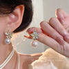 Alloy Pearl Flower Electroplated Women's Earrings
