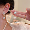 Alloy Pearl Flower Electroplated Women's Retro Earrings