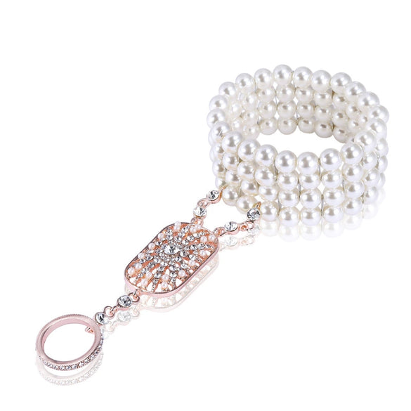 Alloy Pearl Geometric Diamond Women's Bracelet Jewelry