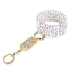 Alloy Pearl Geometric Diamond Women's Bracelet Jewelry