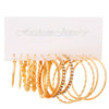 Alloy Pearl Rhinestone Geometric Earrings Jewelry With Electroplating For Women