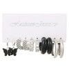 Alloy Pearl Rhinestone Geometric Earrings Jewelry With Electroplating For Women