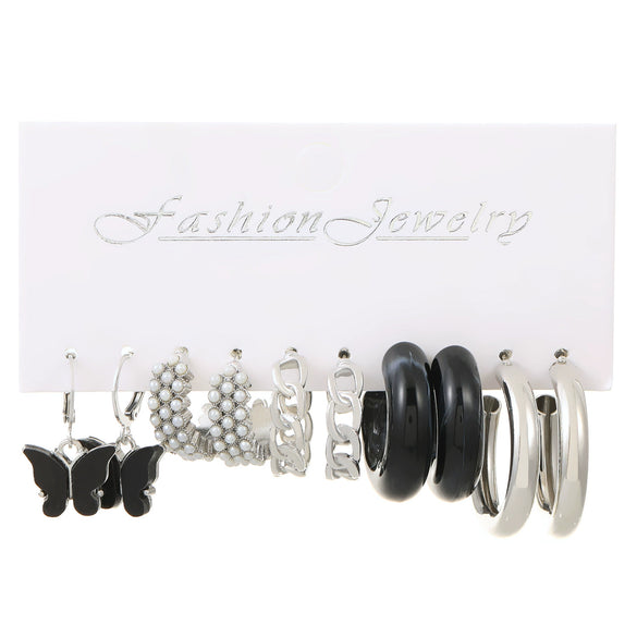 Alloy Pearl Rhinestone Geometric Earrings Jewelry With Electroplating For Women