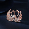 Alloy Pearl Women's Natural Style Flower Pattern Electroplated Brooch Wholesale Accessories