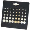 Alloy Pearl Zircon Earrings For Women Electroplating Jewelry
