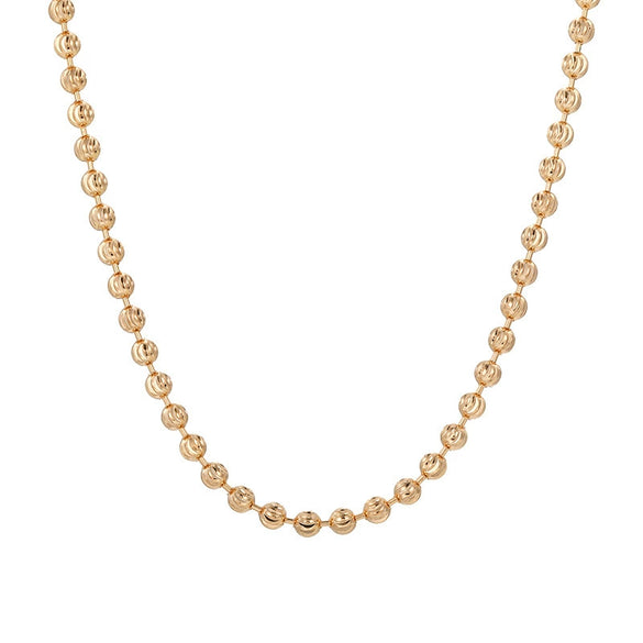 Alloy Pendant Ball Chain Lobster Clasp Necklace Women's Fashionable Simple Highend Electroplated Accessories
