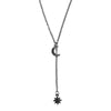 Alloy Pendant Fashion Necklace With Moon Star Design And Electroplating Treatment For Women