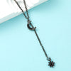 Alloy Pendant Fashion Necklace With Moon Star Design And Electroplating Treatment For Women