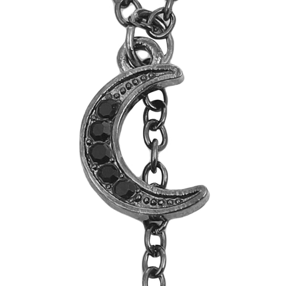 Alloy Pendant Fashion Necklace With Moon Star Design And Electroplating Treatment For Women