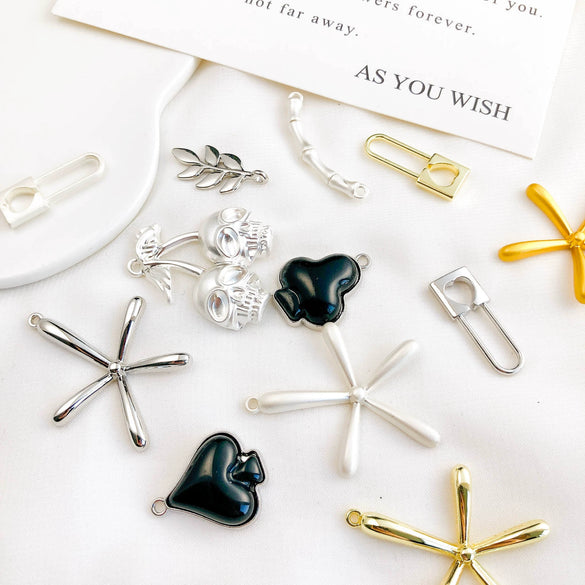 Alloy Pendant Jewelry Accessories Material For Diy Necklace And Bracelet With Exaggerated Mix Design