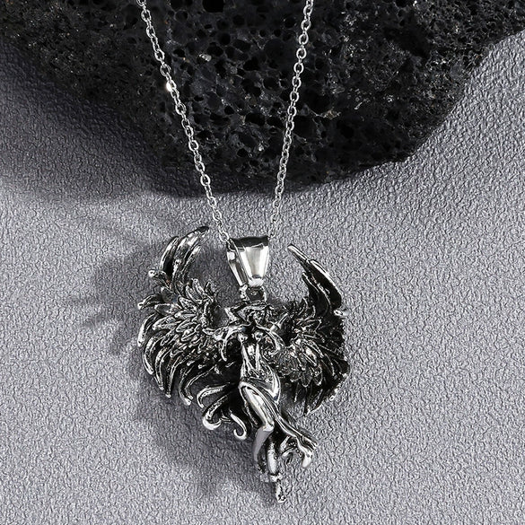 Alloy Pendant Necklace With Cartoon Character Design And Electroplating Unisex Style